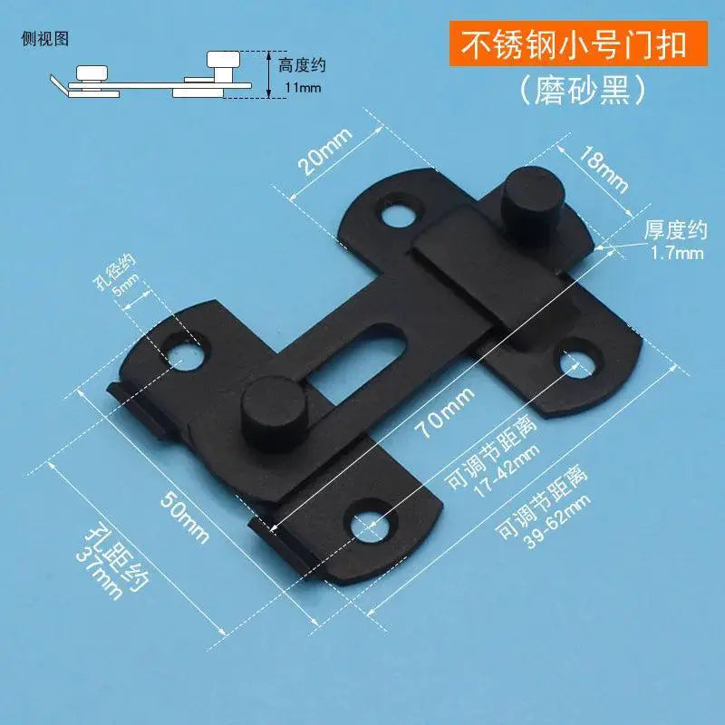 Stainless Steel Red Bronze Pet Cage Door Latch Durable Lock