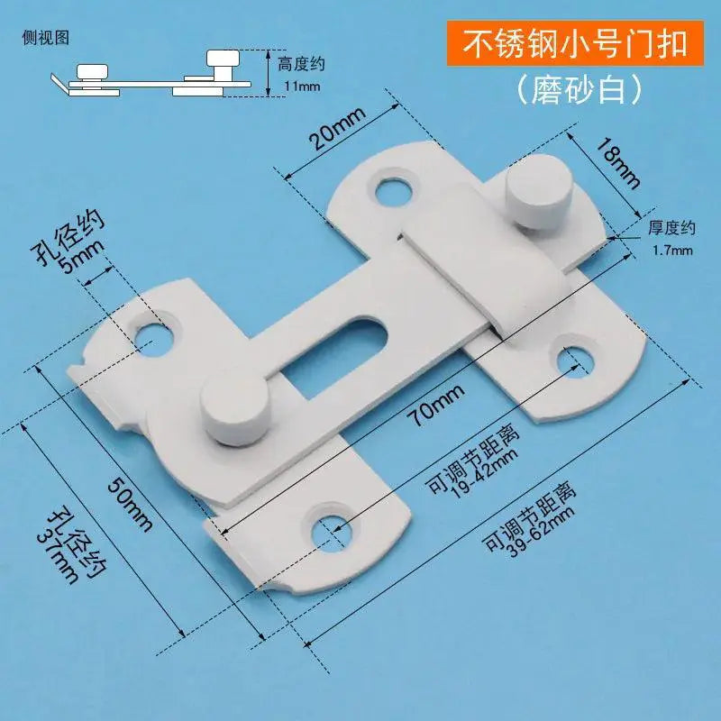 Stainless Steel Red Bronze Pet Cage Door Latch Durable Lock