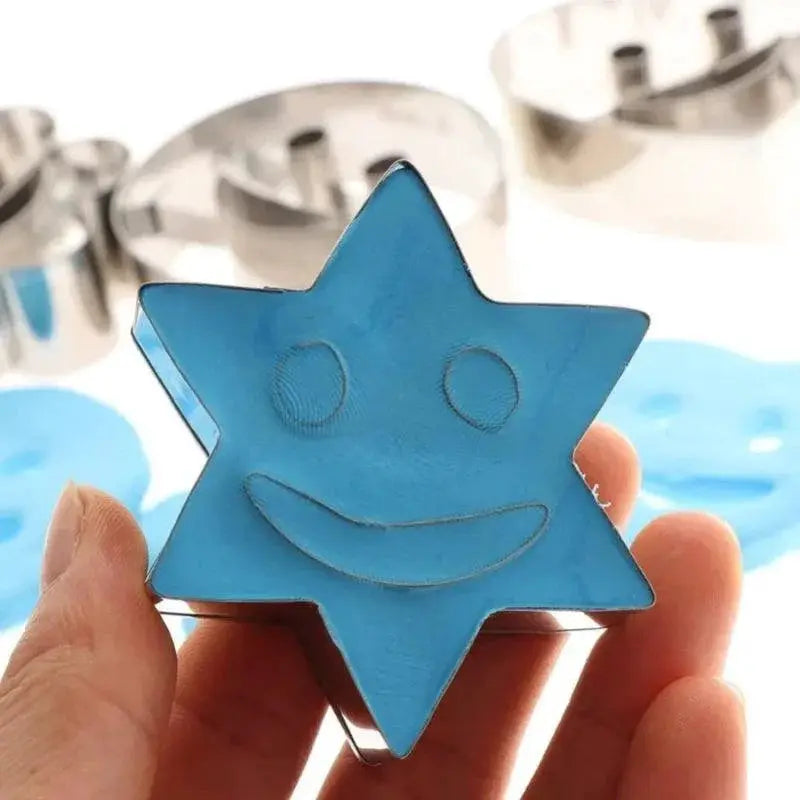 Stainless Steel Smile Face Cookie Cutter Set 4 Pieces Molds