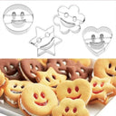 Stainless Steel Smile Face Cookie Cutter Set 4 Pieces Molds