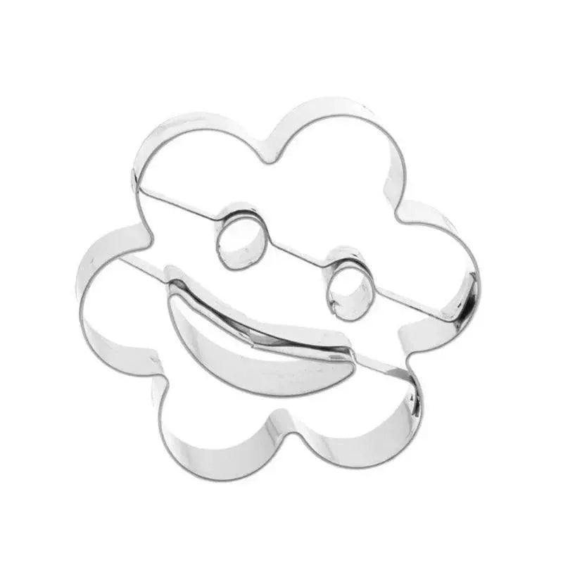 Stainless Steel Smile Face Cookie Cutter Set 4 Pieces Molds