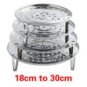 Stainless Steel Steamer Rack for Stock Pots 18-30CM Tray