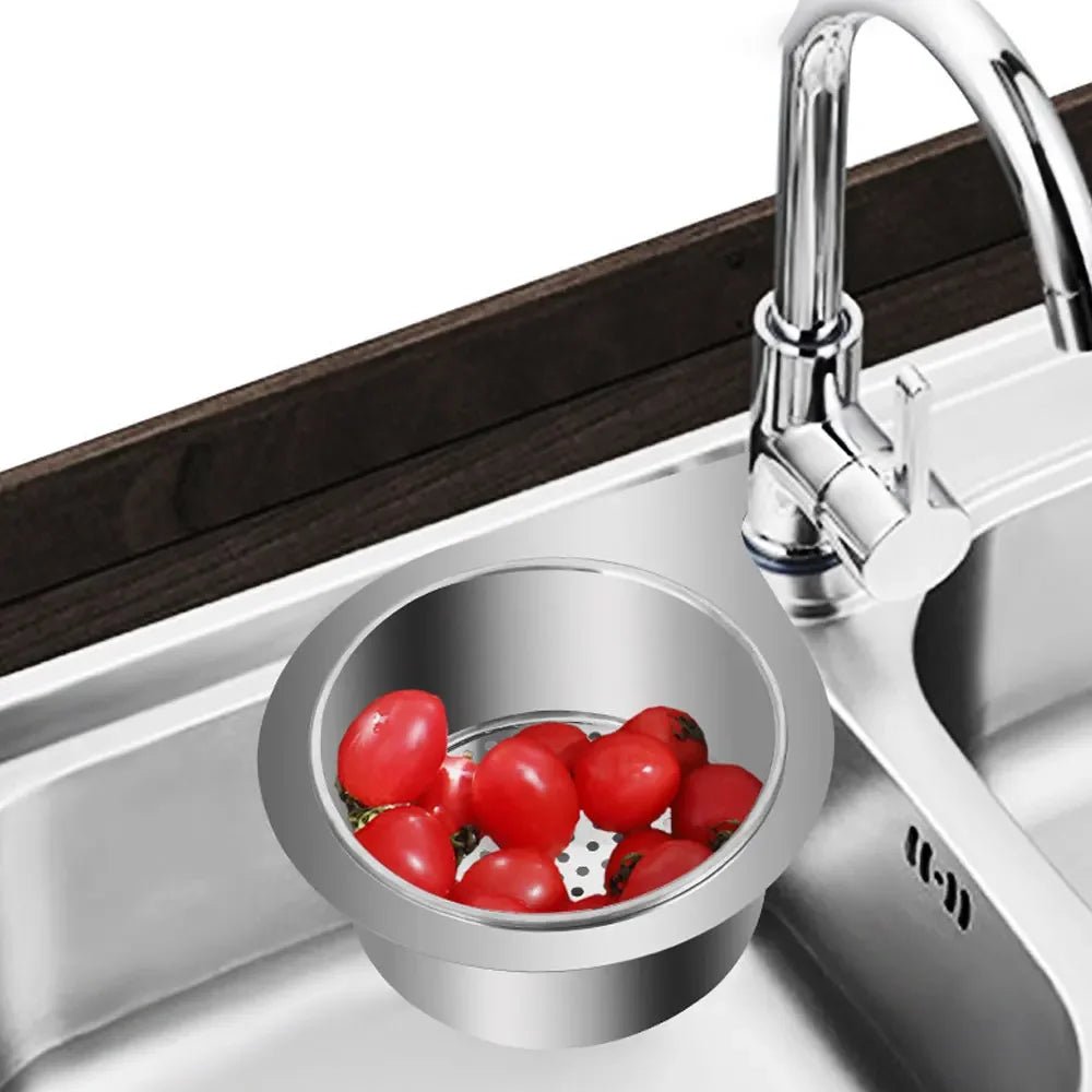 Stainless Steel Swan Sink Strainer Basket and Sponge Rack for Busy Kitchen Today
