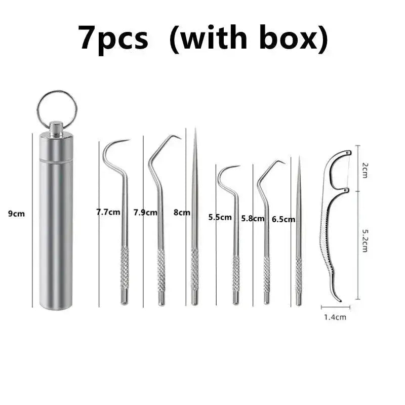Stainless Steel Tartar Remover Set for Oral Hygiene