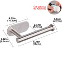 Stainless Steel Toilet Paper Holder Rustproof Wall Mount Dispenser