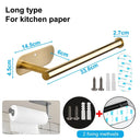 Stainless Steel Toilet Paper Holder Space-Saving Wall Mount