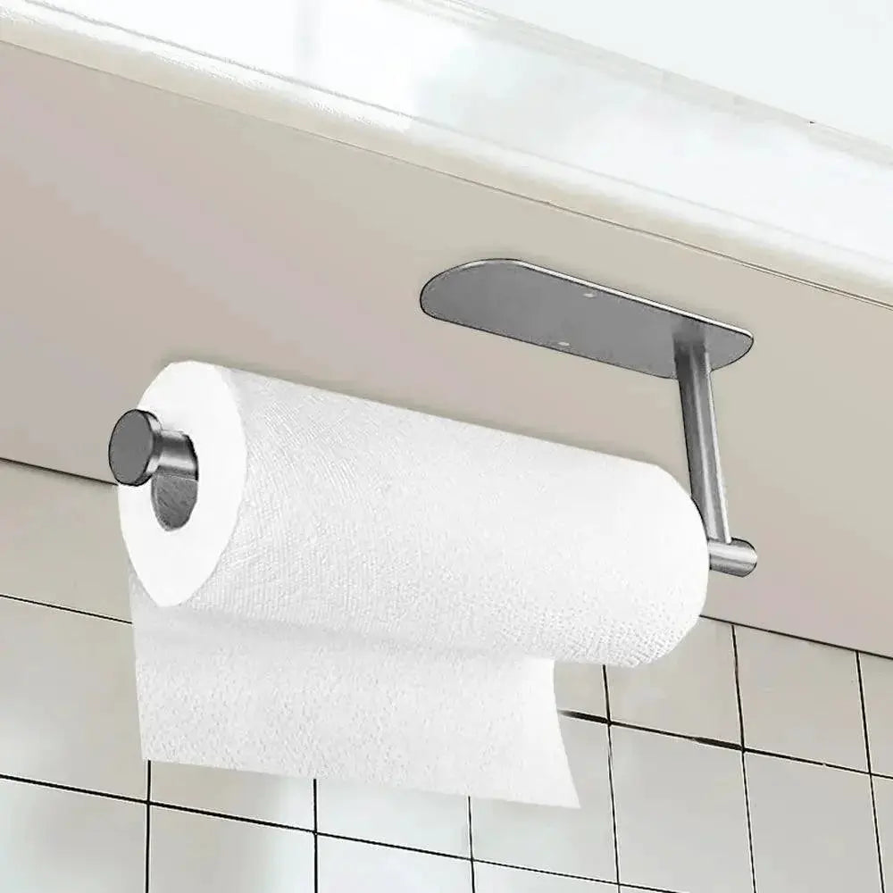 Stainless Steel Toilet Paper Holder Space Saving Wall Mount