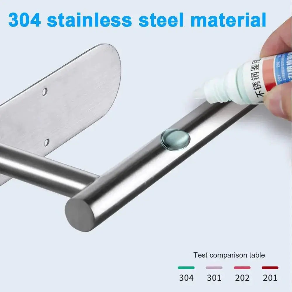 Stainless Steel Toilet Paper Holder Space Saving Wall Mount