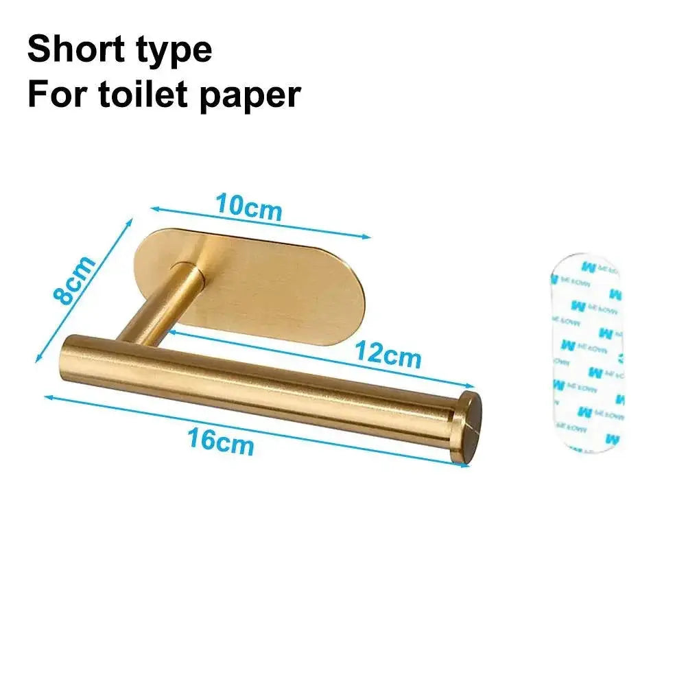 Stainless Steel Toilet Paper Holder Space Saving Wall Mount