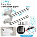 Stainless Steel Toilet Paper Holder Space-Saving Wall Mount