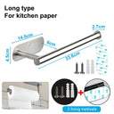 Stainless Steel Toilet Paper Holder Space-Saving Wall Mount