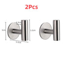 Stainless Steel Toilet Paper Holder Space-Saving Wall Mount