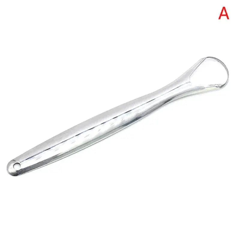Stainless Steel Tongue Cleaner Set for Fresh Breath Care