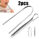 Stainless Steel Tongue Cleaner Set for Fresh Breath Care