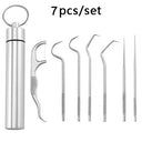 Stainless Steel Toothpick Set for Portable Oral Care