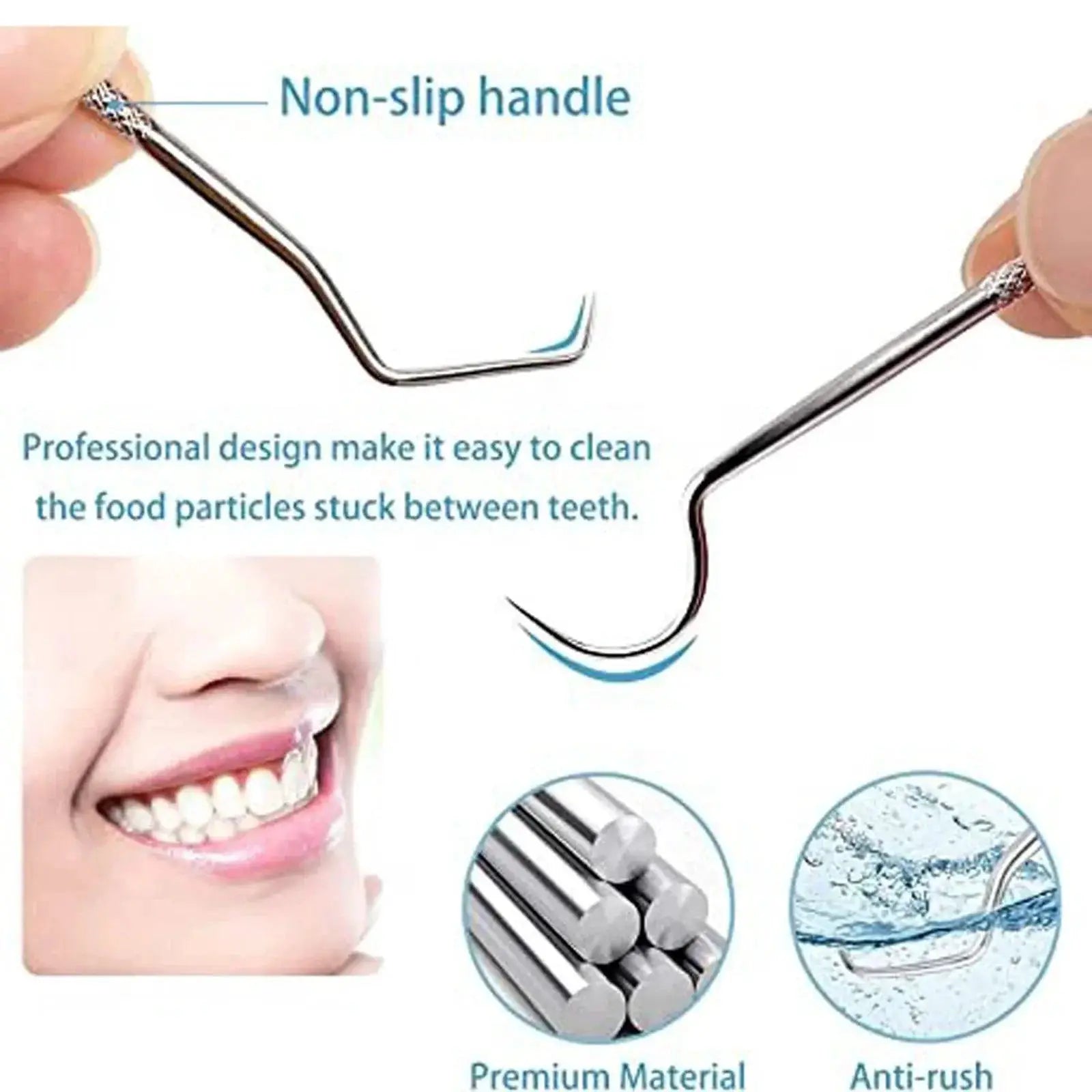 Stainless Steel Toothpick Set for Portable Oral Care