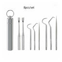 Stainless Steel Toothpick Set for Portable Oral Care