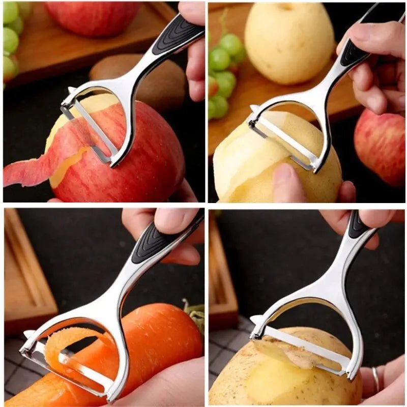 Stainless Steel Vegetable Peeler Grater Julienne Tool for Kitchen Prep Home Prep