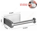 Stainless Steel Wall Mount Towel Holder Organizer Easy Install Rustproof Multi-Use