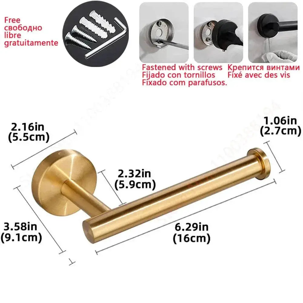 Rustproof Wall Mount Towel Holder Bath — product view 17