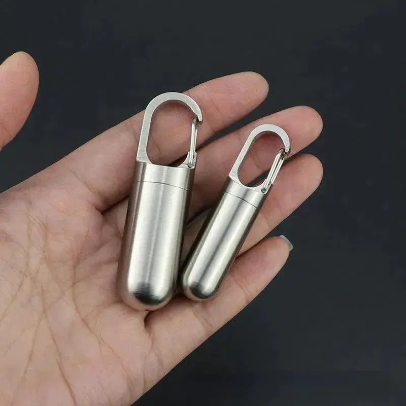Stainless Steel Waterproof Pill Box For Outdoor Adventures