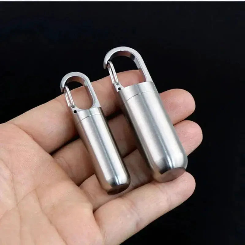 Stainless Steel Waterproof Pill Box For Outdoor Adventures