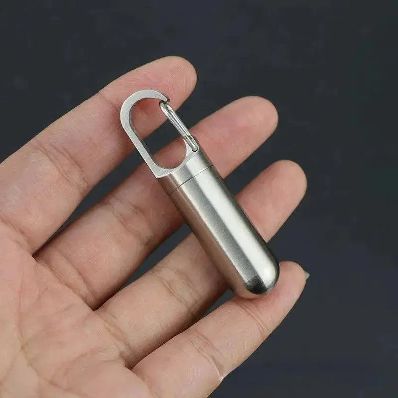 Stainless Steel Waterproof Pill Box For Outdoor Adventures
