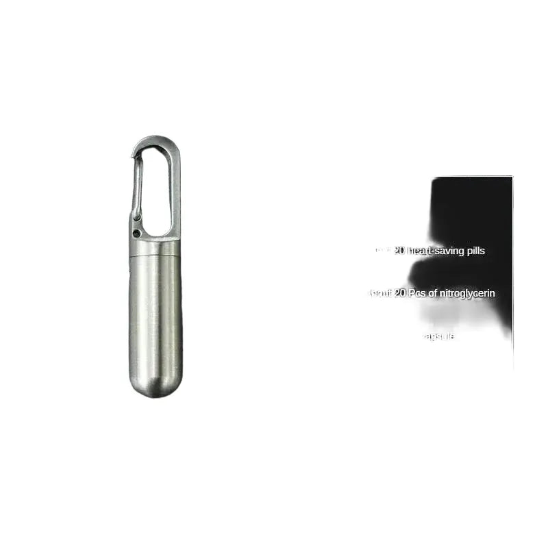 Stainless Steel Waterproof Pill Box For Outdoor Adventures — product view 1