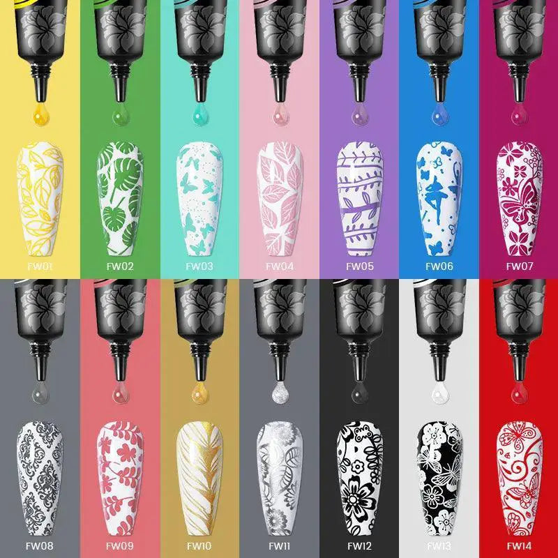 Born Pretty Stamping Gel Polish Nail Art Printing Varnish