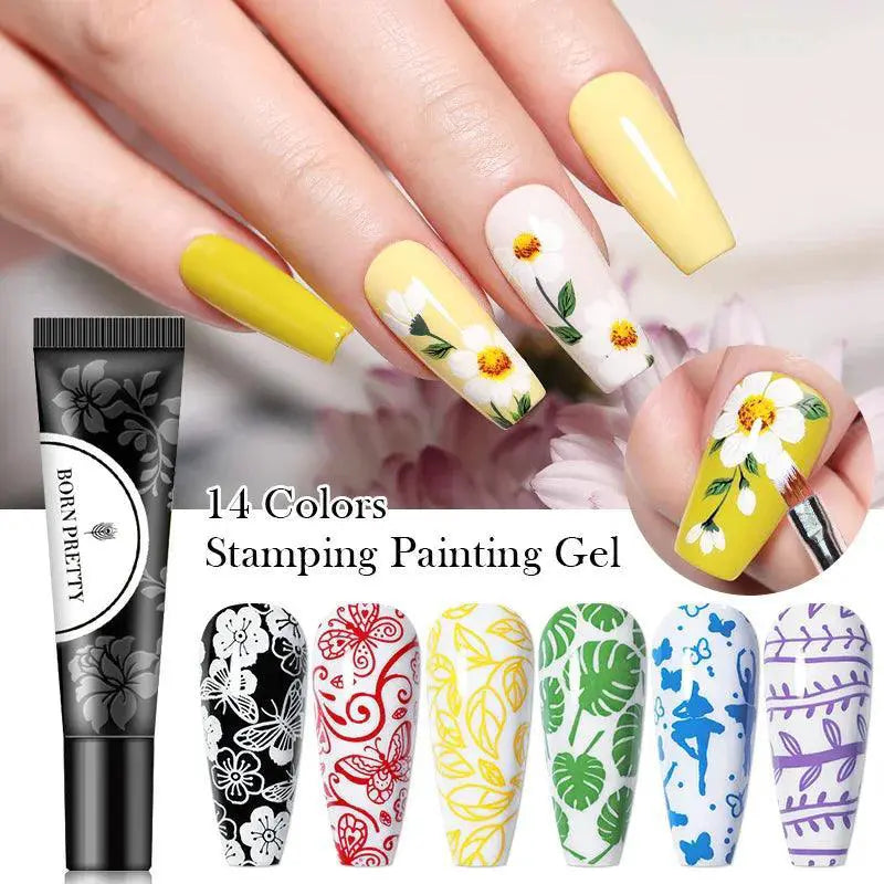 Born Pretty Stamping Gel Polish Nail Art Printing Varnish