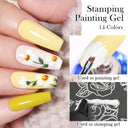 Stamping Gel Polish Set: Nail Art Printing Varnish Born Pretty