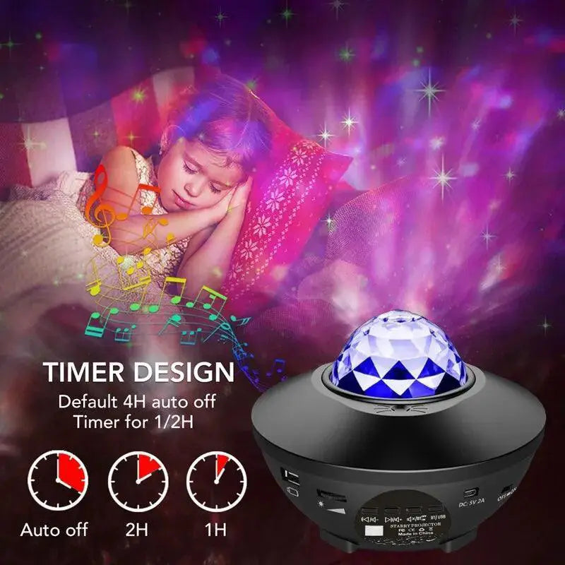 Starry Galaxy Night Light Projector 21 Colors Ceiling Lamp