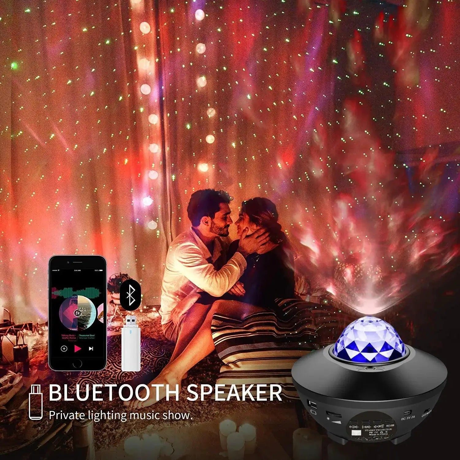 Starry Galaxy Night Light Projector 21 Colors Ceiling Lamp