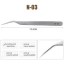 Static-Resistant Eyelash Extension Tweezers Set Precision Tools