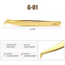 Static-Resistant Eyelash Extension Tweezers Set Precision Tools