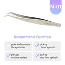 Static-Resistant Eyelash Extension Tweezers Set Precision Tools