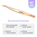Static-Resistant Eyelash Extension Tweezers Set Precision Tools