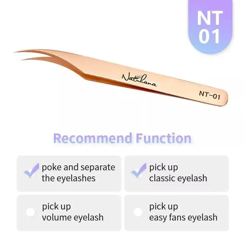 Static Resistant Eyelash Extension Tweezers Set Precision