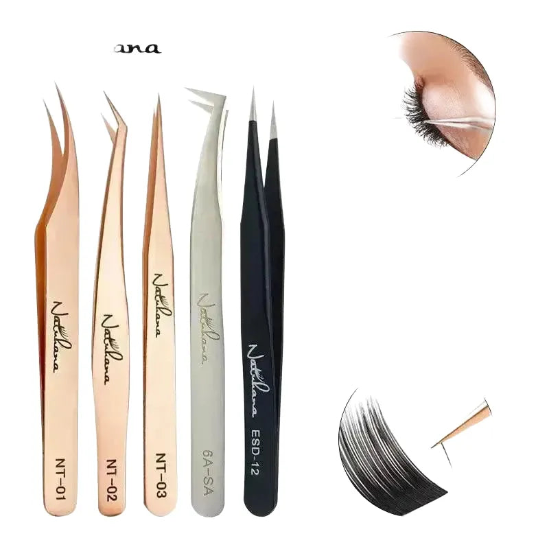 Static-Resistant Lash Tweezers for Pros — NT-01