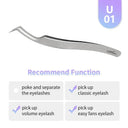 Static-Resistant Eyelash Extension Tweezers Set Precision Tools