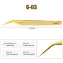 Static-Resistant Eyelash Extension Tweezers Set Precision Tools