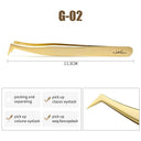 Static-Resistant Eyelash Extension Tweezers Set Precision Tools