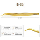 Static-Resistant Eyelash Extension Tweezers Set Precision Tools