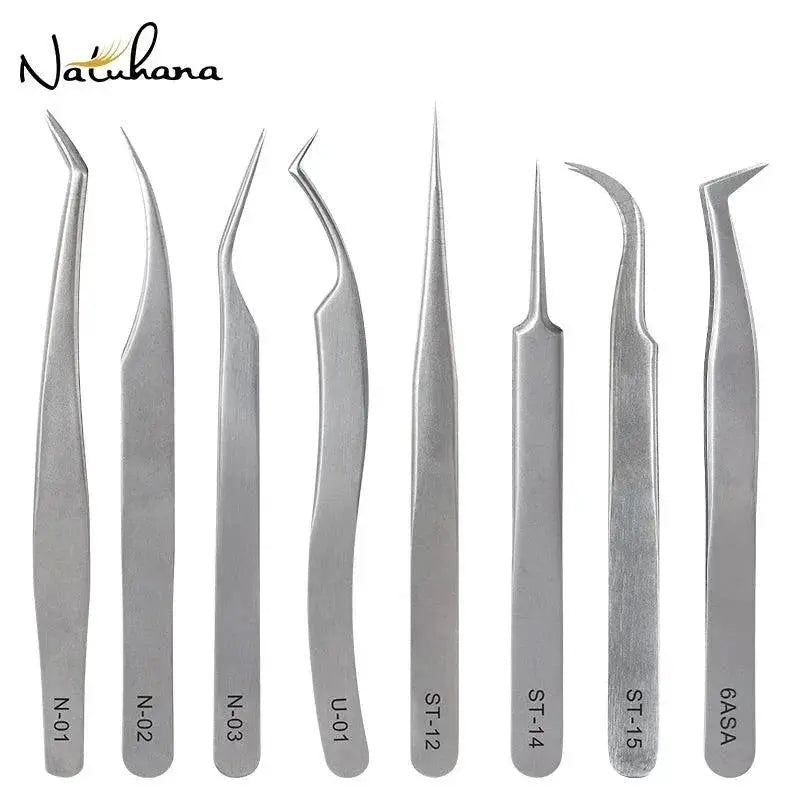 Static Resistant Eyelash Extension Tweezers Set Precision
