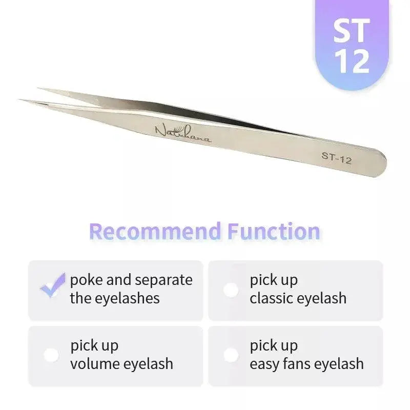 Static-Resistant Lash Tweezers for Pros — N-02