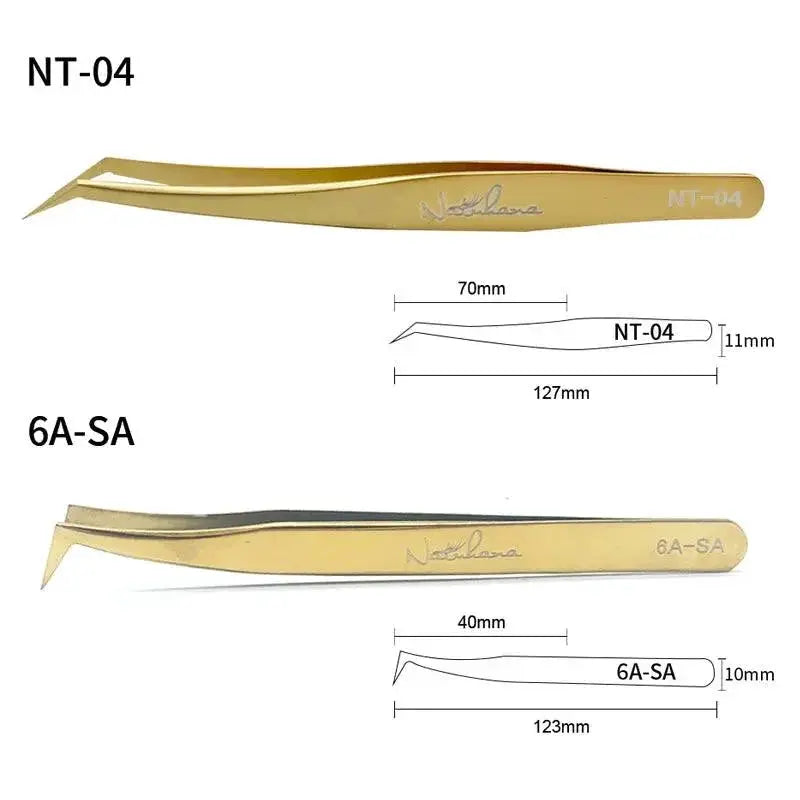 Static Resistant Eyelash Extension Tweezers Set Precision