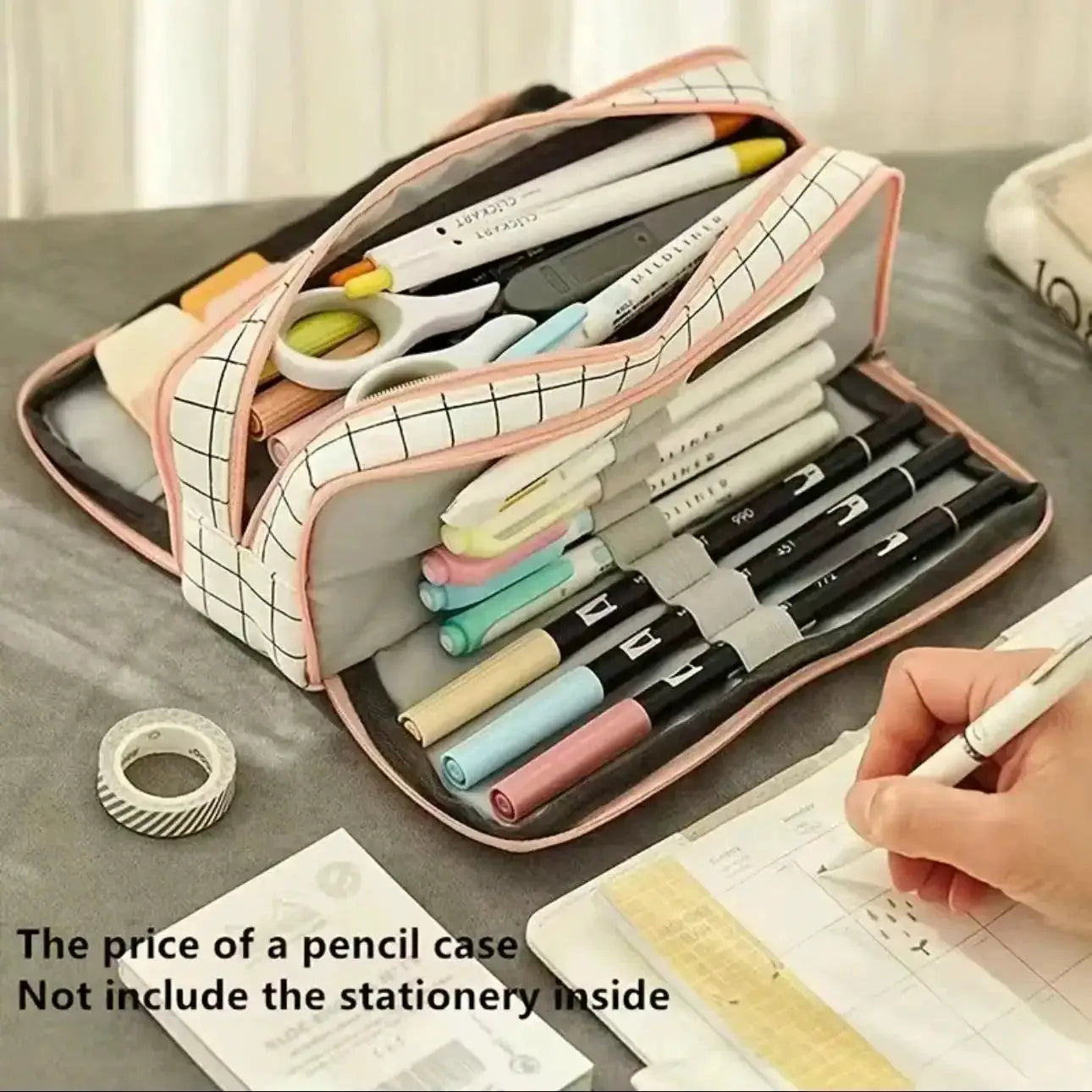 Stationery Pen Storage Bag Large Capacity Pencil Case
