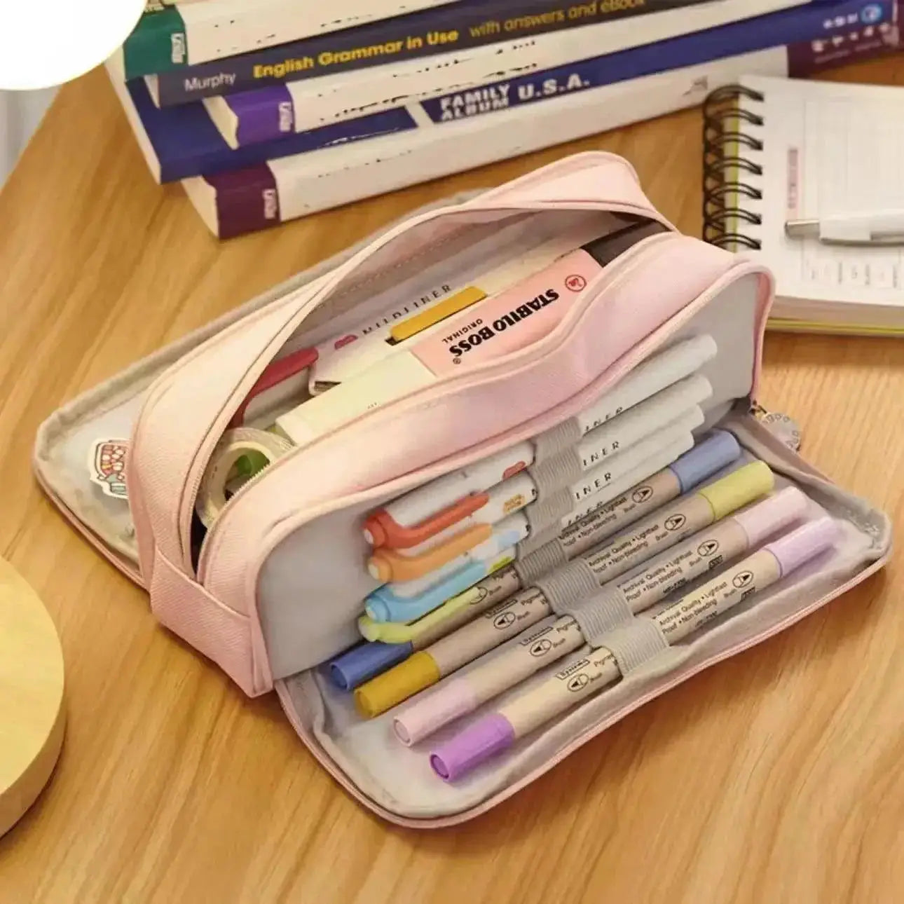 Stationery Pen Storage Bag Large Capacity Pencil Case