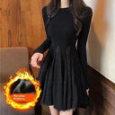 Fleece-Lined Dress for Winter Fashionistas