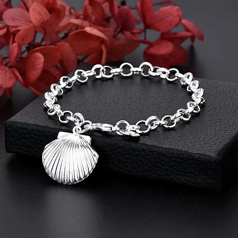 Sterling Silver Chain Bracelet Unisex Wedding Jewelry